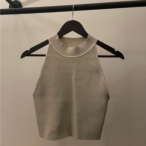 Aritzia Babaton sculpt knit mock neck tank